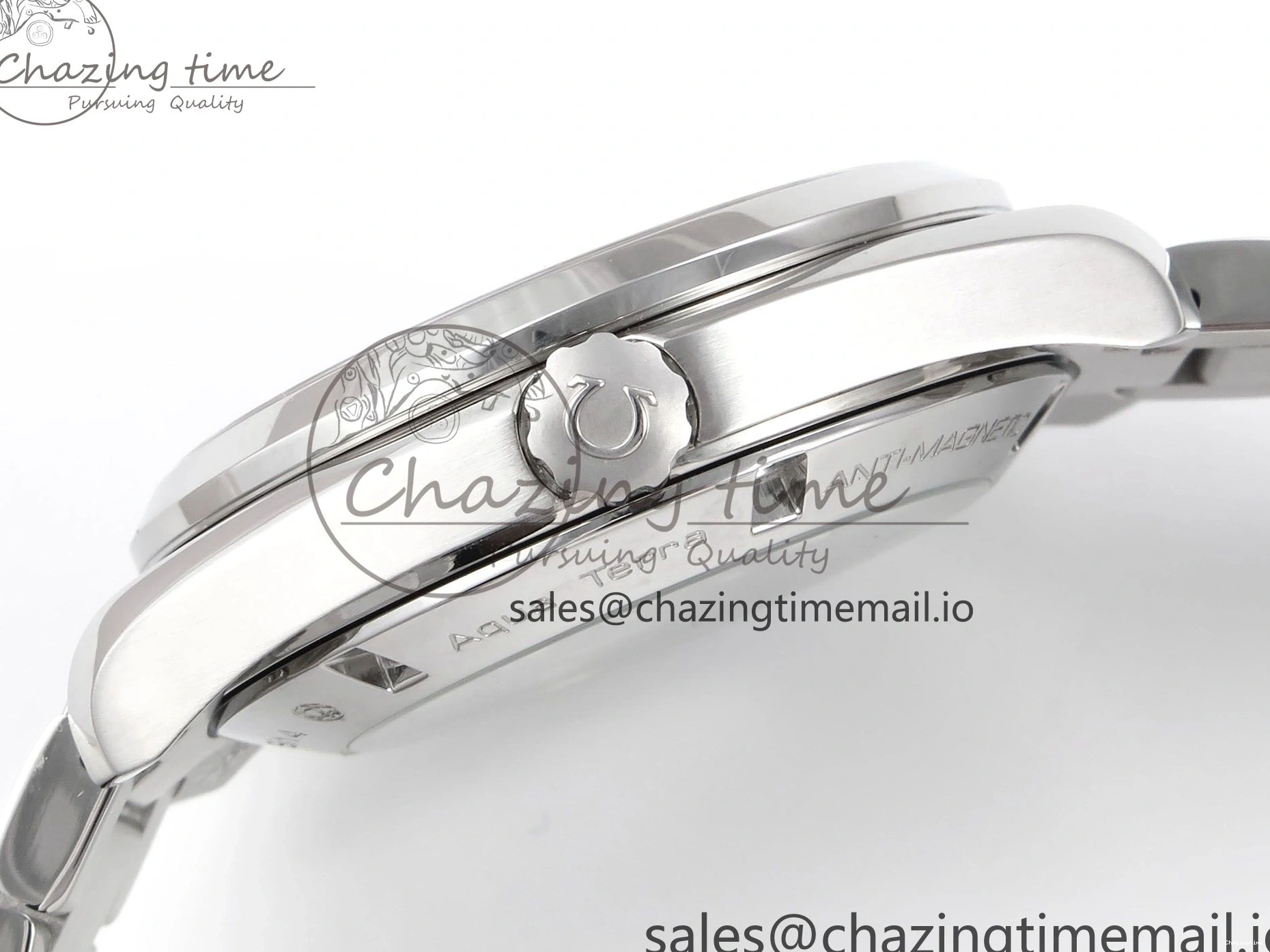 0108 Aqua Terra 150M GMT OMF 1:1 Best Edition White Blue Dial on SS Bracelet A RelaxedFit 7709